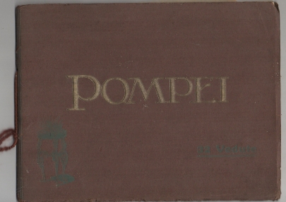 PORTFOLIO FOTOGRAFICO POMPEI. 32 VISTAS EN SEPIA. 26X19,5 CM.