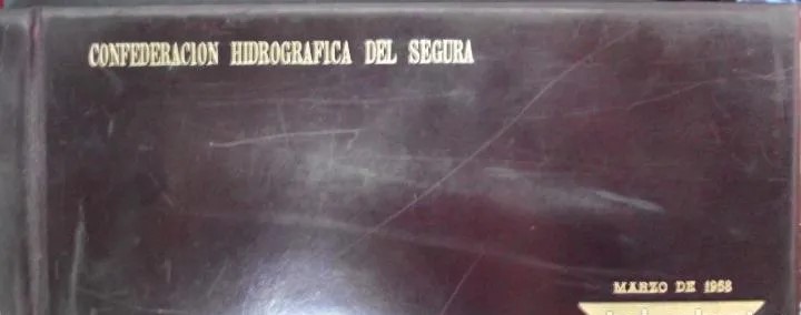 PORTFOLIO FOTOGRAFICO. CONFEDERACION HIDROGRAFICA DEL SEGURA. MARZO DE 1958