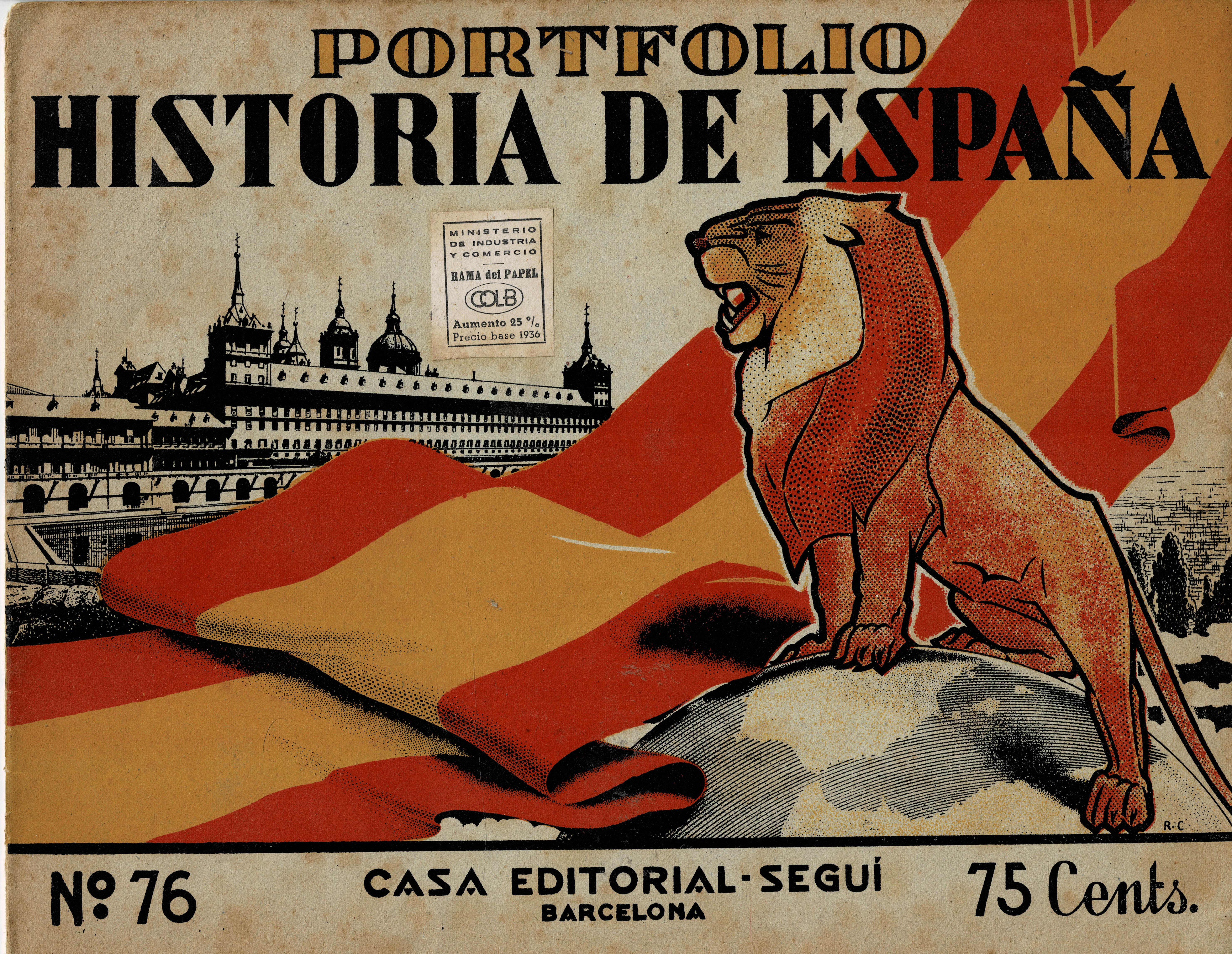 PORTAFOLIO CON DIBUJOS DE LA HISTORIA DE ESPAÑA Nº 76