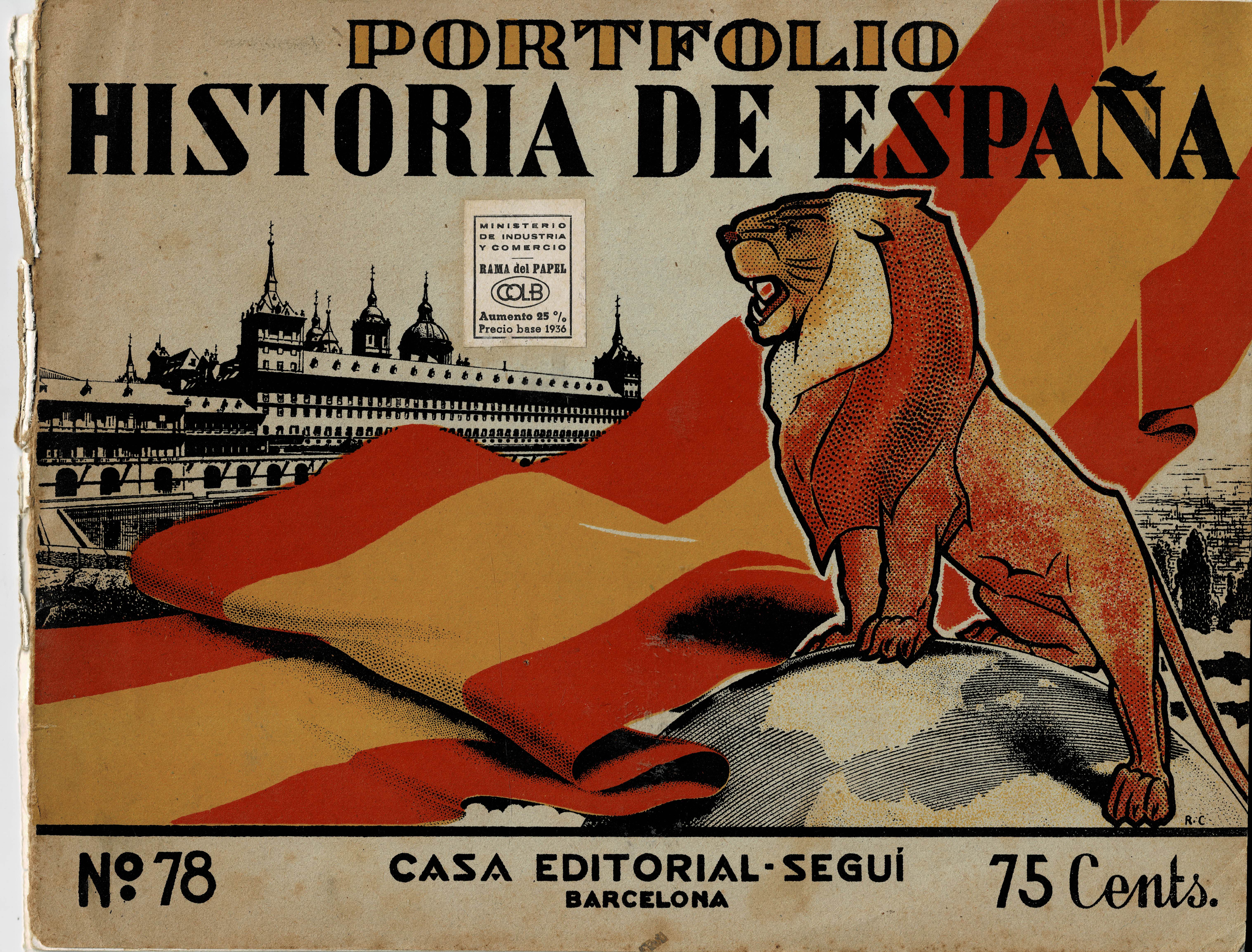PORTAFOLIO CON DIBUJOS DE LA HISTORIA DE ESPAÑA Nº 78