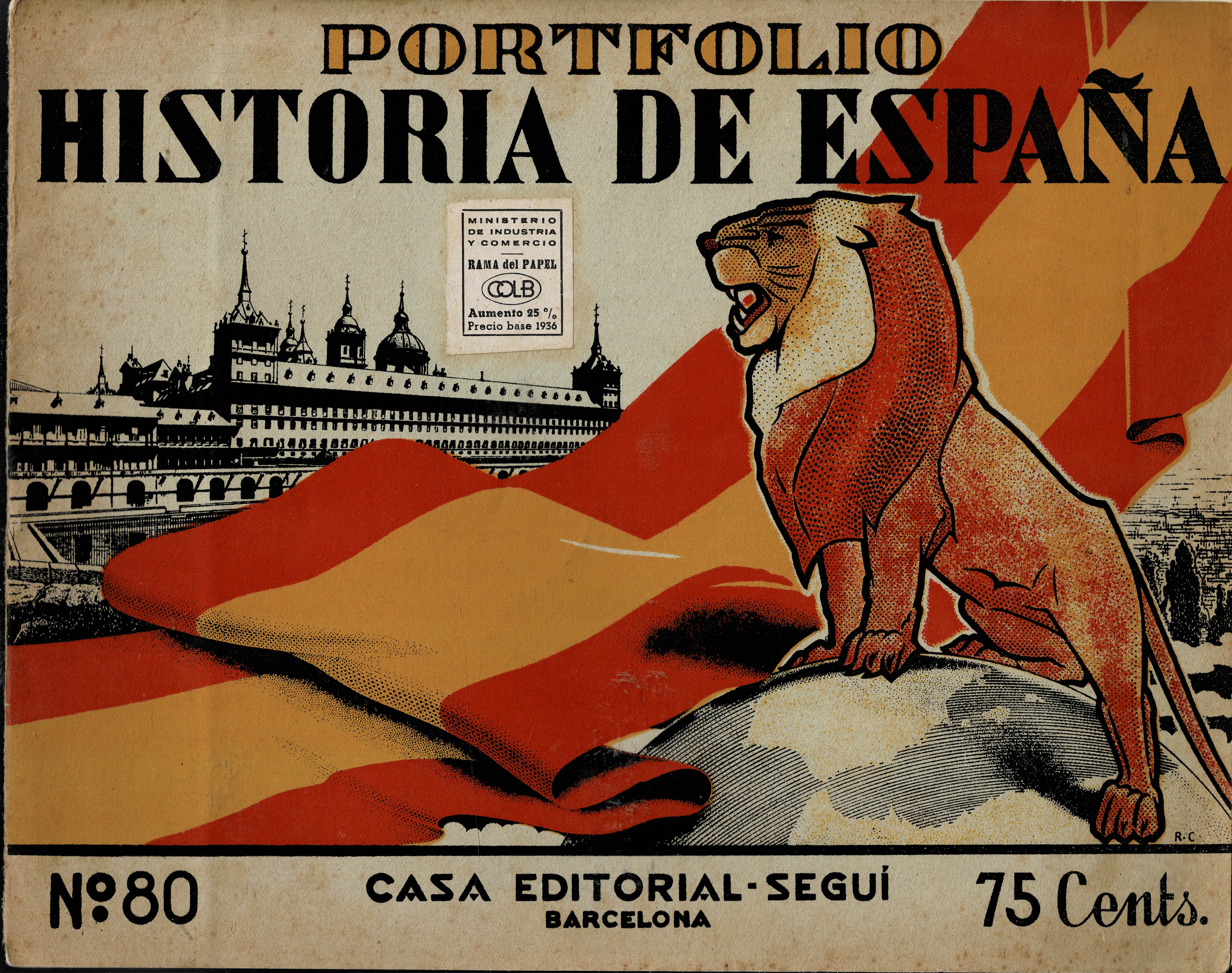 PORTAFOLIO CON DIBUJOS DE LA HISTORIA DE ESPAÑA Nº 80