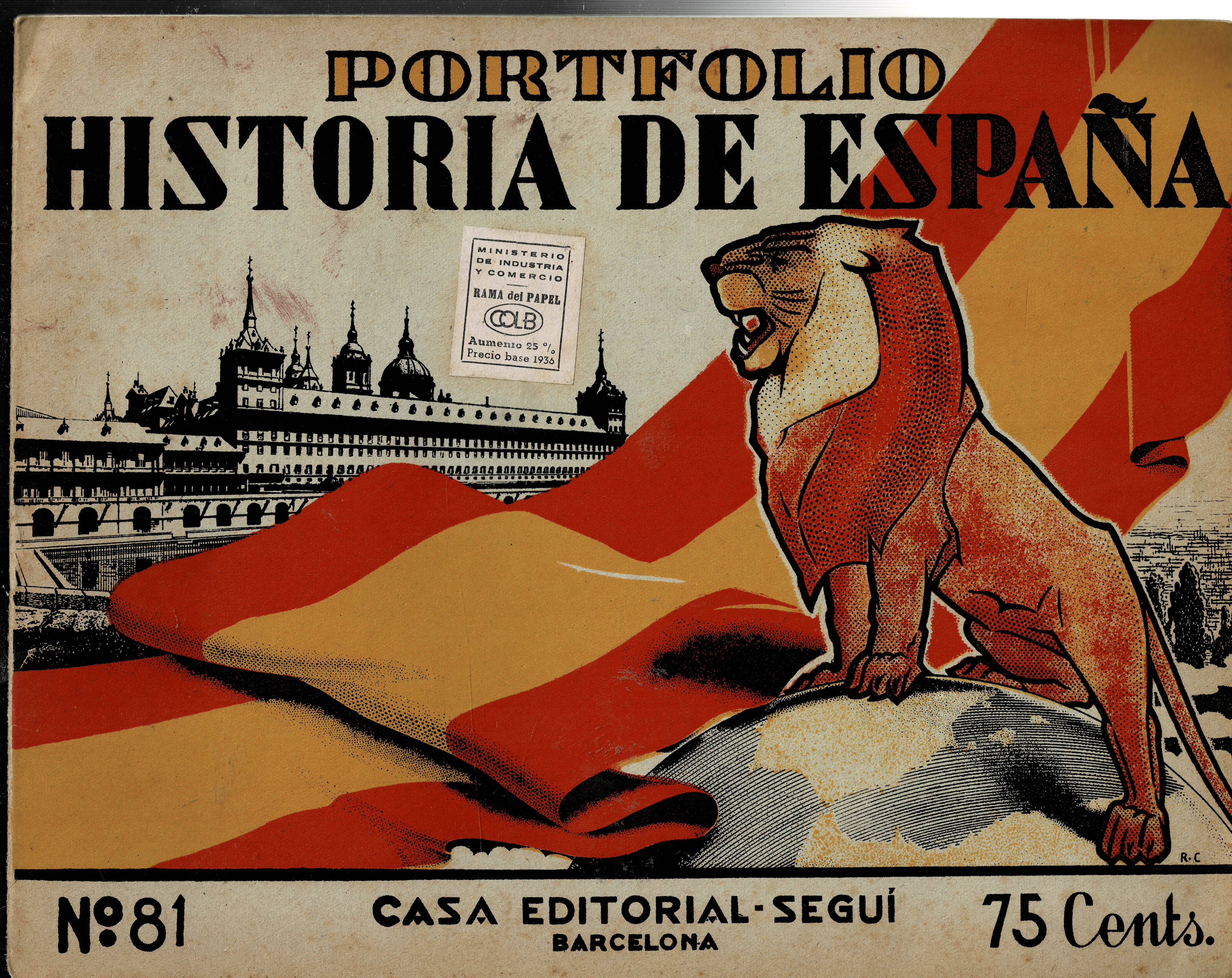 PORTAFOLIO CON DIBUJOS DE LA HISTORIA DE ESPAÑA Nº 81