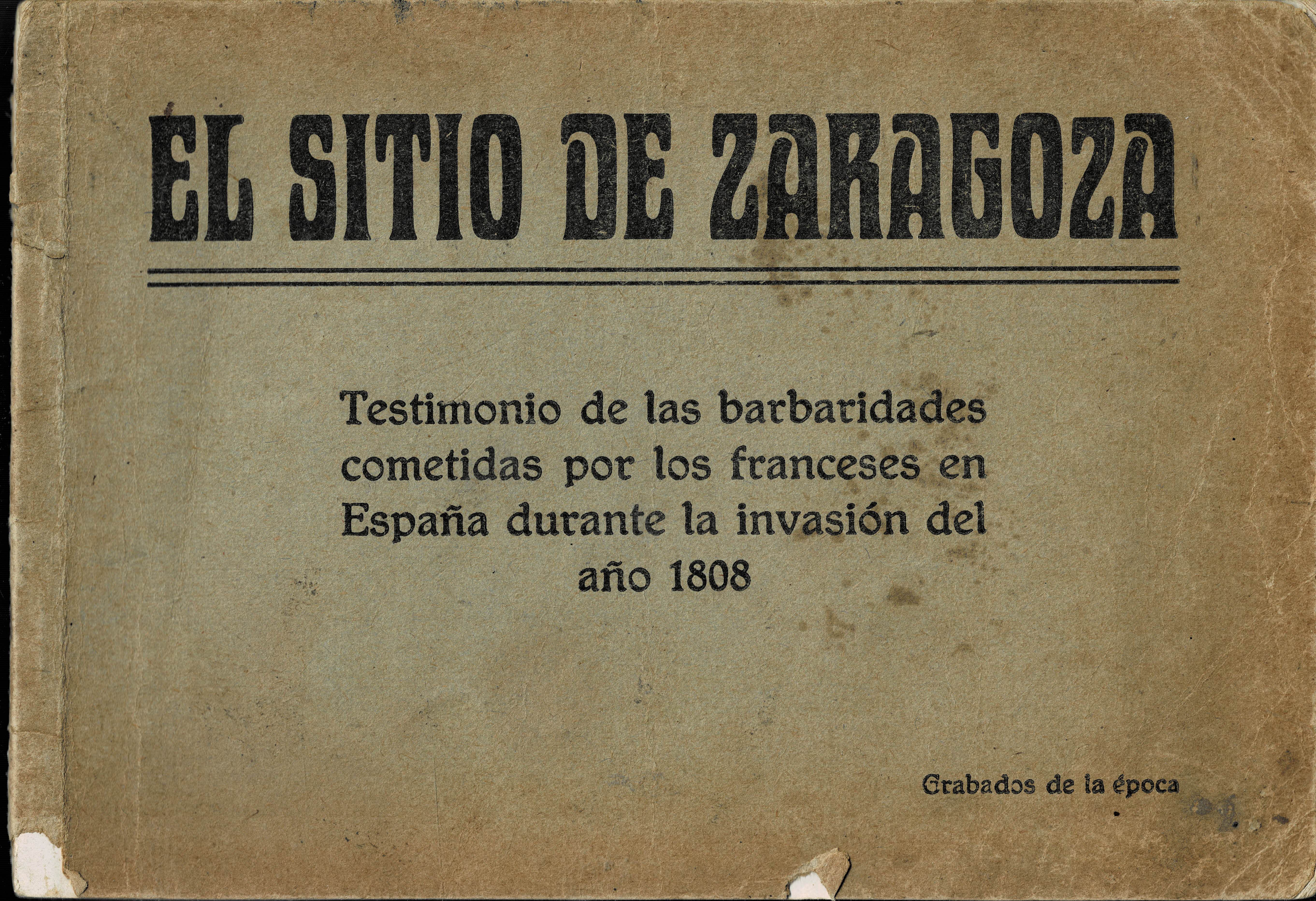 PORTAFOLIO DE DIBUJOS EL SITIO DE ZARAGOZA