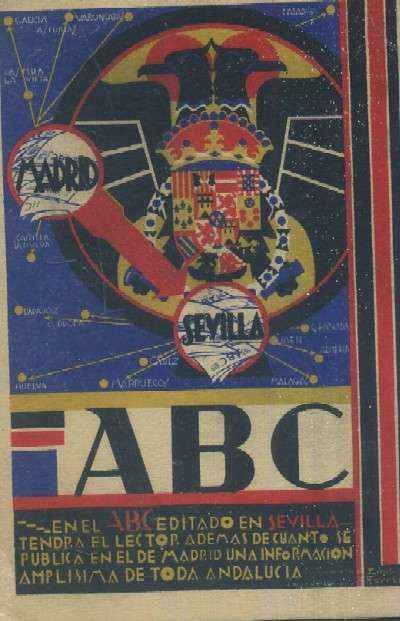 POSTAL DE PUBLICIDAD DIARIO ABC DE SEVILLA