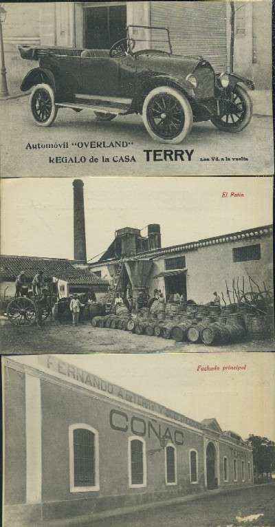 POSTAL DE PUBLICIDAD AUTOMOVIL OVERLAND 6 POSTALES