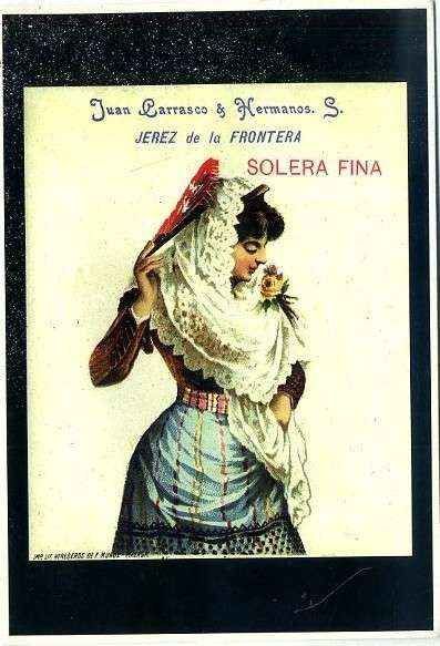 POSTAL PUBLICITARIA JUAN CARRASCO HERMANOS. SERIE COSTUMBRISTAS Nº 124