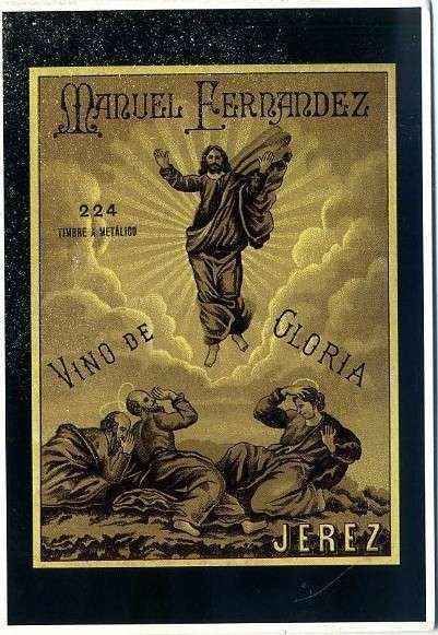 POSTAL PUBLICITARIA MANUEL FERNANDEZ. JEREZ. SERIE RELIGION Nº 22