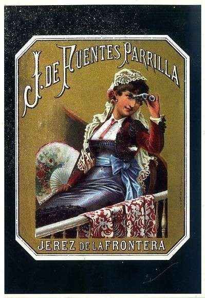 POSTAL PUBLICITARIA J. DE FUENTES PARRILLA. JEREZ. SERIE COSTUMBRISTAS Nº 103