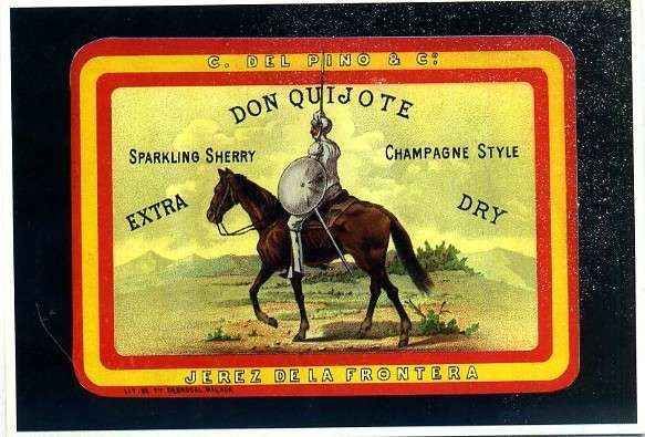 POSTAL PUBLICITARIA DON QUIJOTE. EXTRA DRY. SERIE PERSONAJES Nº 59