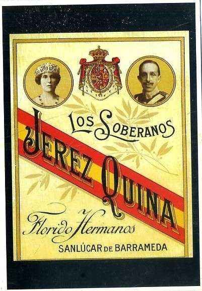 POSTAL PUBLICITARIA JEREZ QUINA. LOS SOBERANOS. JEREZ. SERIE MONARQUIAS Nº 13