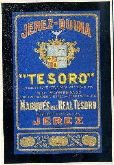 POSTAL PUBLICITARIA JEREZ-QUINA TESORO. JEREZ.
