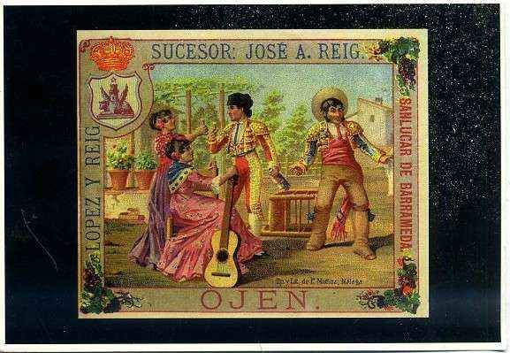 POSTAL PUBLICITARIA OJEN. SANLUCAR. SERIE COSTUMBRISTAS Nº 177