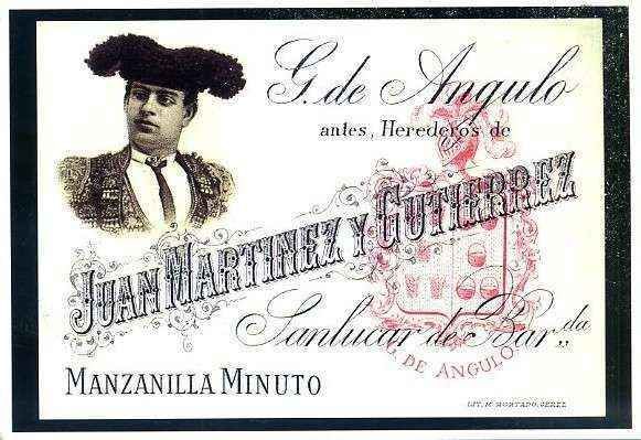 POSTAL PUBLICITARIA MANZANILLA MINUTO. SANLUCAR. SERIE FIESTA NACIONAL Nº 89