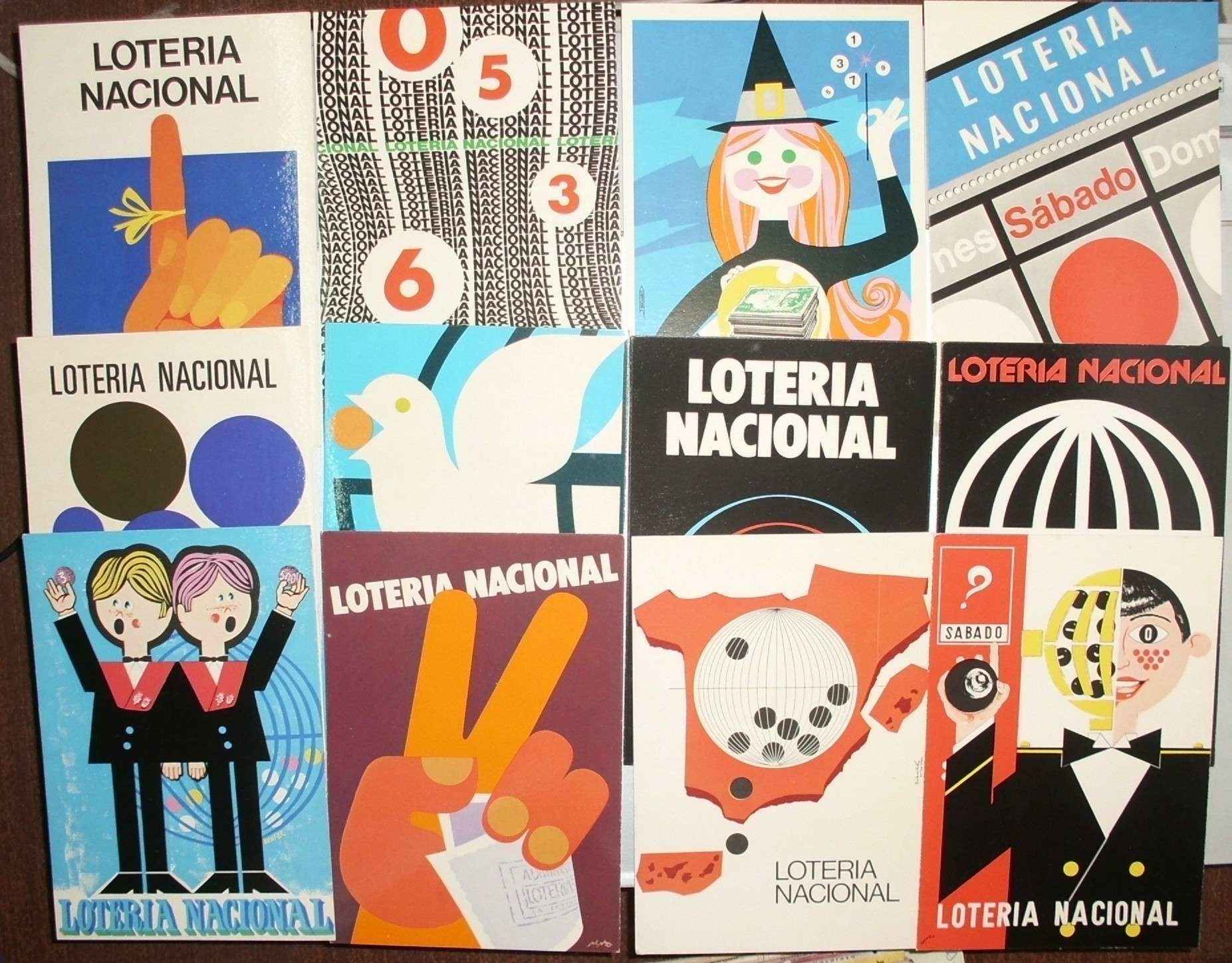POSTAL LOTERIA NACIONAL. SERIE 1. COLECCIÓN DE 12 POSTALES