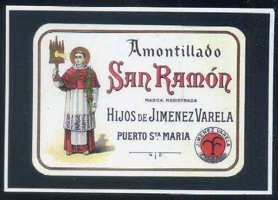 POSTAL PUBLICITARIA AMONTILLADO SAN RAMÓN. SERIE RELIGIÓN Nº 31