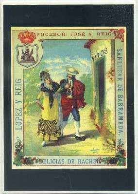 POSTAL DE PUBLICIDAD VALDESPINO VINOS DE JEREZ