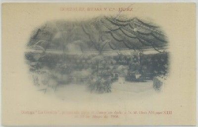 POSTAL DE PUBLICIDAD. GONZALEZ BYASS Y CIA. JEREZ. BODEGA LA CONCHA 1904