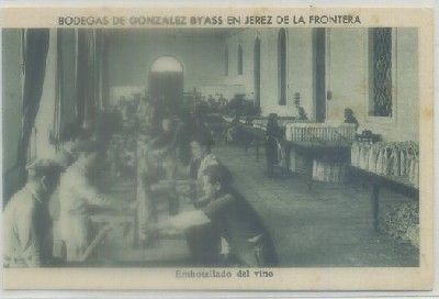 POSTAL DE PUBLICIDAD. GONZALEZ BYASS Y CIA. JEREZ. EMBOTELLADO DEL VINO Nº 40