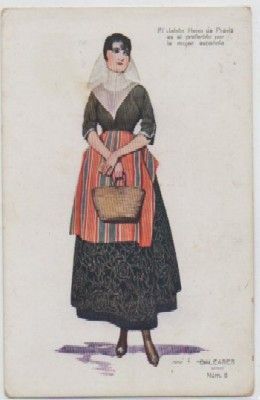 POSTAL DE PUBLICIDAD. EL JABON HENO DE PRAVIA. PERFUMERIA GAL. BALEARES Nº 8