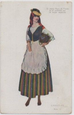 POSTAL DE PUBLICIDAD. EL JABON HENO DE PRAVIA. PERFUMERIA GAL. CANARIAS Nº 13