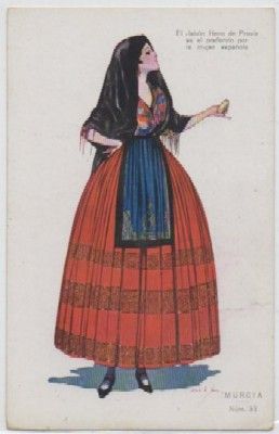 POSTAL DE PUBLICIDAD. EL JABON HENO DE PRAVIA. PERFUMERIA GAL. MURCIA Nº 33
