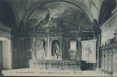 POSTAL ANTIGUA DEL PAIS VASCO FUENTERRABIA 61 IGLESIA INTERIOR DE LA SACRISTIA