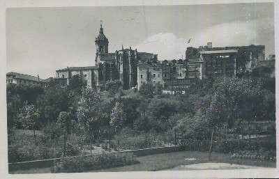 POSTAL ANTIGUA DEL PAIS VASCO 3 FUENTERRABIA IGLESIA Y CASTILLO DE CARLOS V