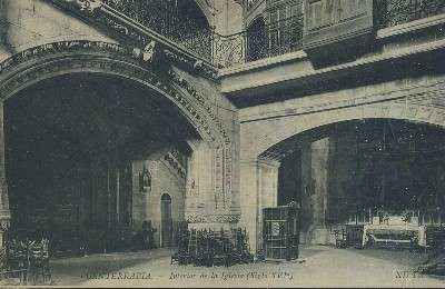 POSTAL ANTIGUA DEL PAIS VASCO FUENTERRABIA 57 INTERIOR DE LA IGLESIA ( SIGLO XVI )
