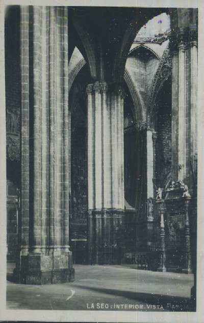 POSTAL DEL PAIS VASCO SAN SEBASTIAN LA SEO INTERIOR VISTA PARCIAL
