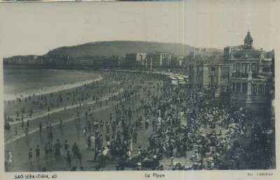 POSTAL DEL PAIS VASCO 60 SAN SEBASTIAN LA PLAYA