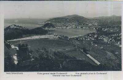 POSTAL DEL PAIS VASCO SAN SEBASTIAN VISTA GENERAL DESDE GUDAMENDI