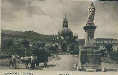 POSTAL DEL PAIS VASCO SANTUARIO DE LOYOLA VISTA GENERAL
