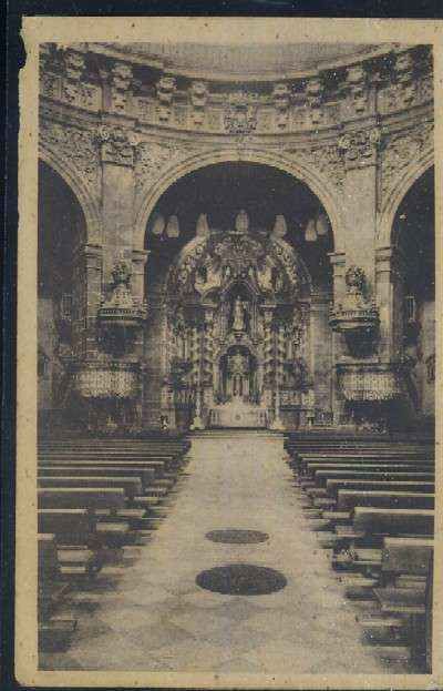 POSTAL DEL PAIS VASCO SAN IGNACIO DE LOYOLA INTERIOR DE LA BASILICA ALTAR MAYOR