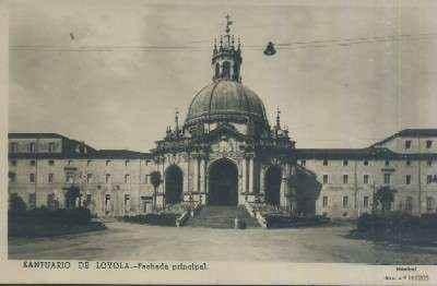 POSTAL DEL PAIS VASCO SANTUARIO DE LOYOLA FACHADA PRINCIPAL