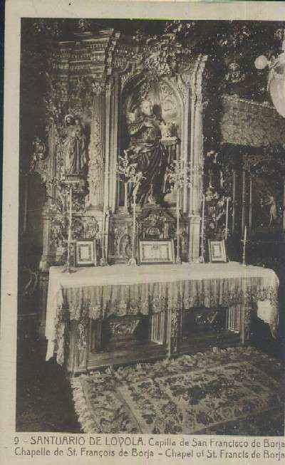 POSTAL DEL PAIS VASCO SANTUARIO DE LOYOLA CAPILLA DE SAN FRANCISCO DE BORJA