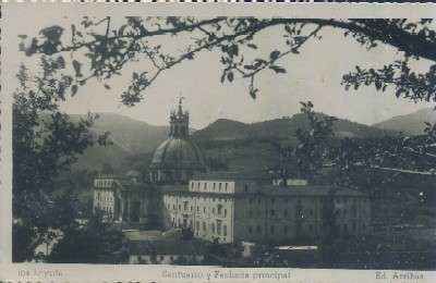 POSTAL DEL PAIS VASCO 104 LOYOLA SANTUARIO Y FACHADA PRINCIPAL