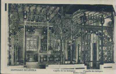 POSTAL DEL PAIS VASCO SANTUARIO DE LOYOLA CAPILLA DE LAS RELIQUIAS