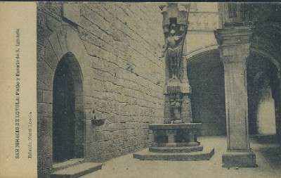 POSTAL DEL PAIS VASCO SAN IGNACIO DE LOYOLA PATIO Y FUENTE DE SAN IGNACIO