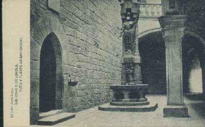 POSTAL DEL PAIS VASCO SAN IGNACIO DE LOYOLA PATIO Y FUENTE DE SAN IGNACIO