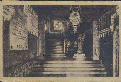 POSTAL DEL PAIS VASCO SAN IGNACIO DE LOYOLA ESCALERA DE LA SANTA CASA