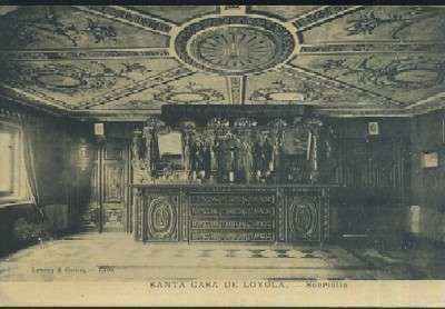 POSTAL ANTIGUA DEL PAIS VASCO SANTA CASA DE LOYOLA SACRISTIA