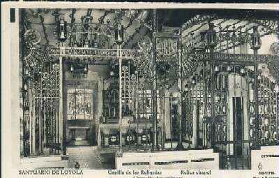 POSTAL DEL PAIS VASCO SANTUARIO DE LOYOLA CAPILLA DE LAS RELIQUIAS
