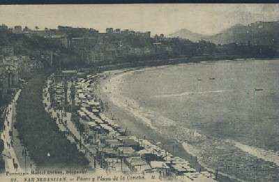 POSTAL ANTIGUA DE SAN SEBASTIAN Nº 91 PASEO Y PLAYA DE LA CONCHA