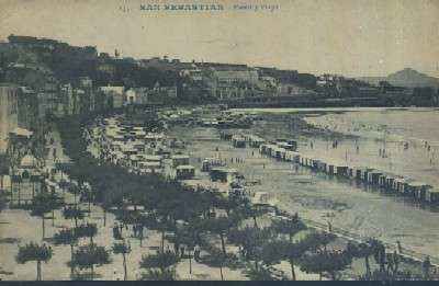 POSTAL ANTIGUA DE SAN SEBASTIAN Nº 135 PASEO Y PLAYA