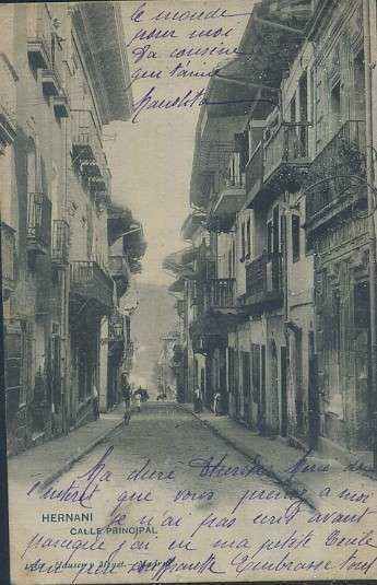 POSTAL ANTIGUA DE HERNANI CALLE PRINCIPAL