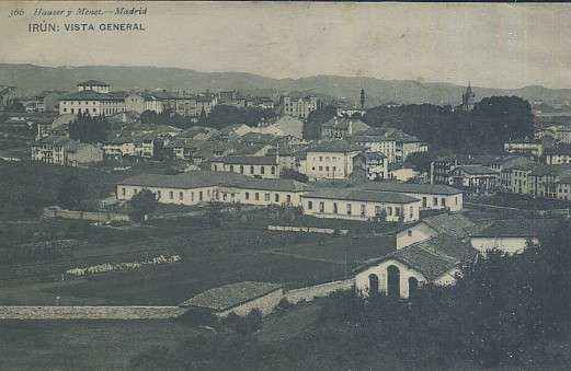 POSTAL ANTIGUA DE IRUN VISTA GENERAL