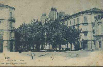 POSTAL ANTIGUA DE IRUN PASEO DE COLON