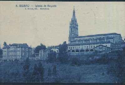 POSTAL ANTIGUA DEL PAIS VASCO BILBAO Nº 5 IGLESIA DE BEGOÑA