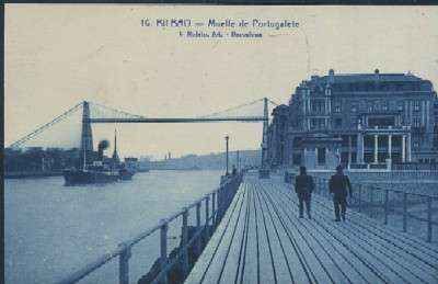 POSTAL ANTIGUA DEL PAIS VASCO BILBAO Nº 16 MUELLE DE PORTUGALETE