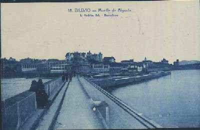 POSTAL ANTIGUA DEL PAIS VASCO BILBAO Nº 18 MUELLE DE ALGORTA